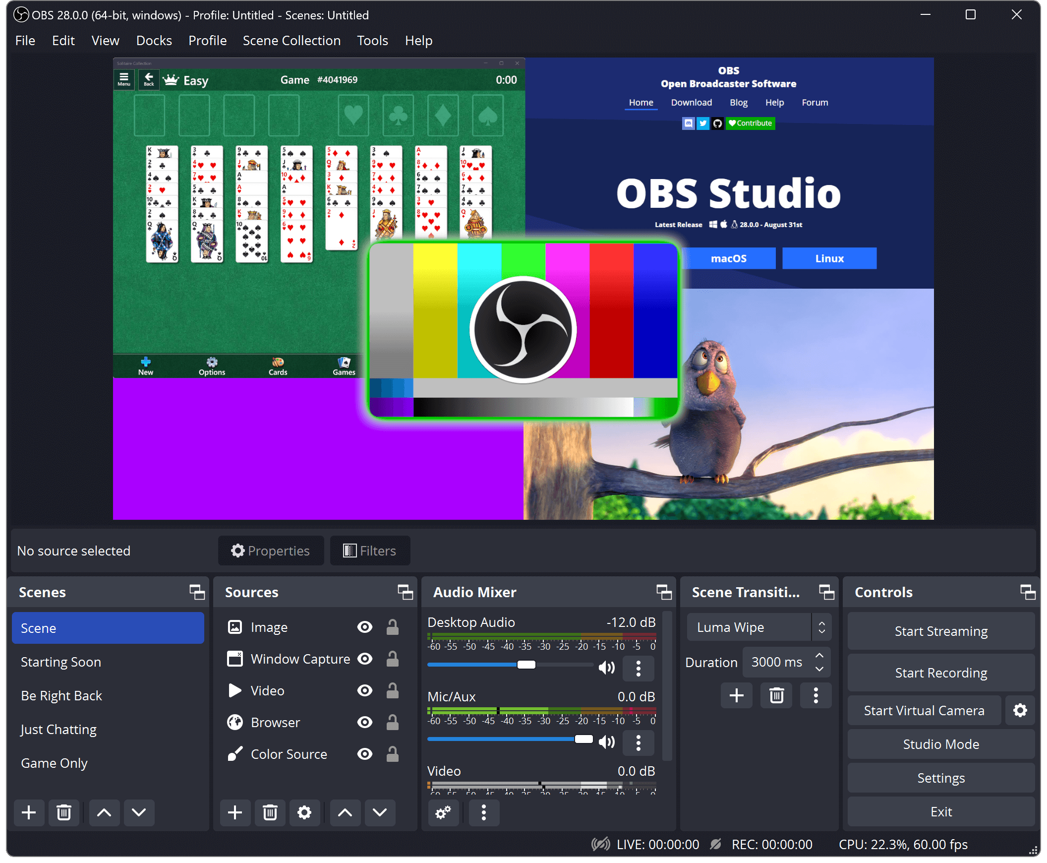 Course Image Grabación de pantalla y retransmisión en Streaming con OBS