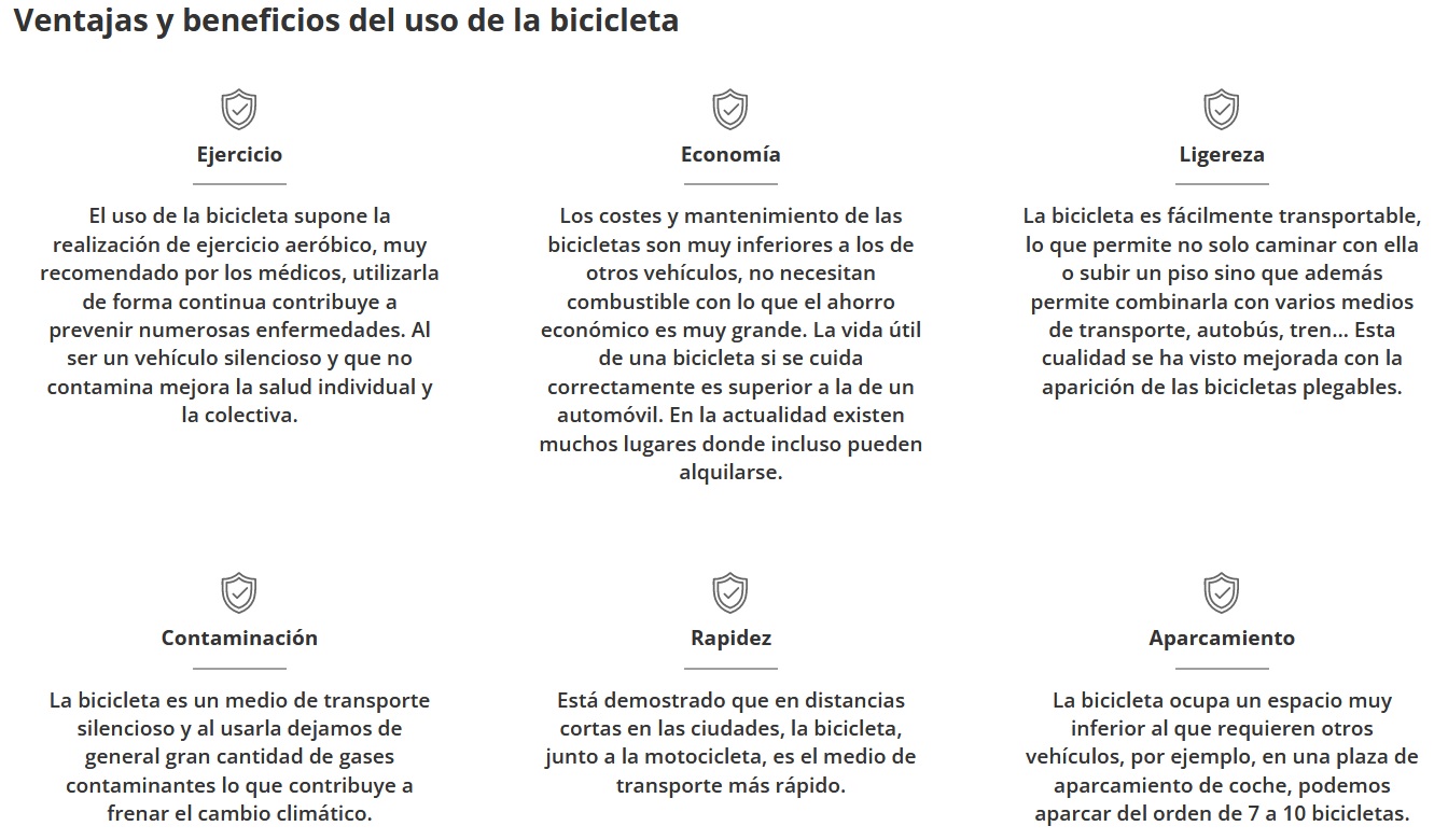 Ventajas bici