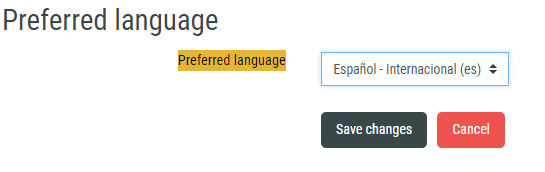 Seleccionar idioma preferido