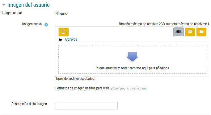 Cómo subir una imagen al perfil