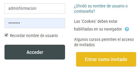 Pantalla para registro login